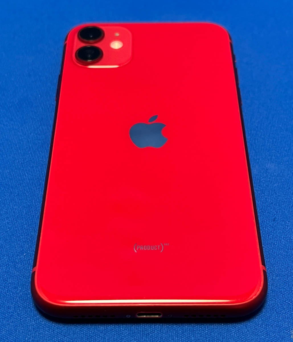Apple アップル iPhone11 128GB レッド SIMフリー 認定品 バッテリー87