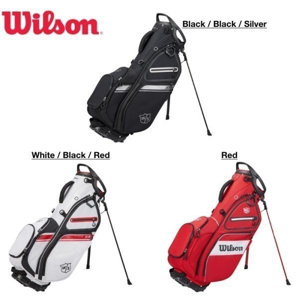 ★新品★送料無料★ ウィルソン Wilson EXO II スタンドバッグ Black / Black / Silver