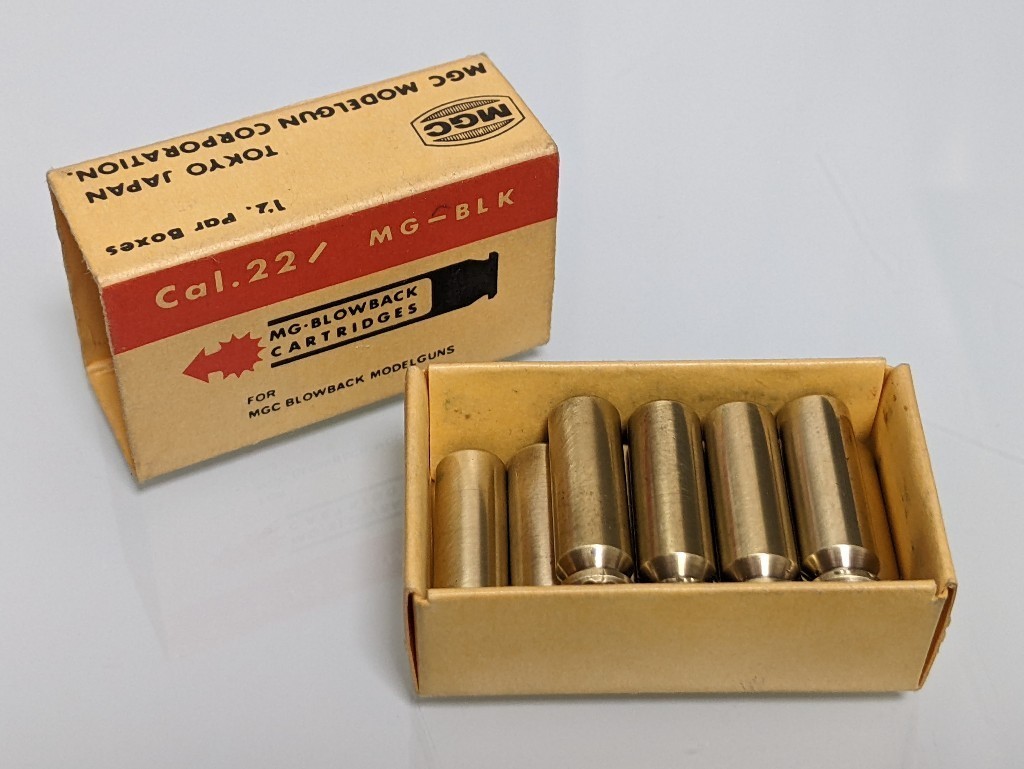 MGC ウッズマンBLK用 Cal.22 オープンカートリッジ10発/発火済み☆MG