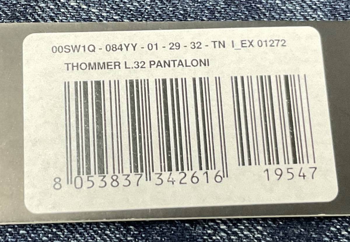 ディーゼル　ジーンズ 2619　サイズ29 約78㎝　新品 タグ付　DIESEL　THOMMER　00SW1Q 084YY　デニム スリムフィット 万能シルエット