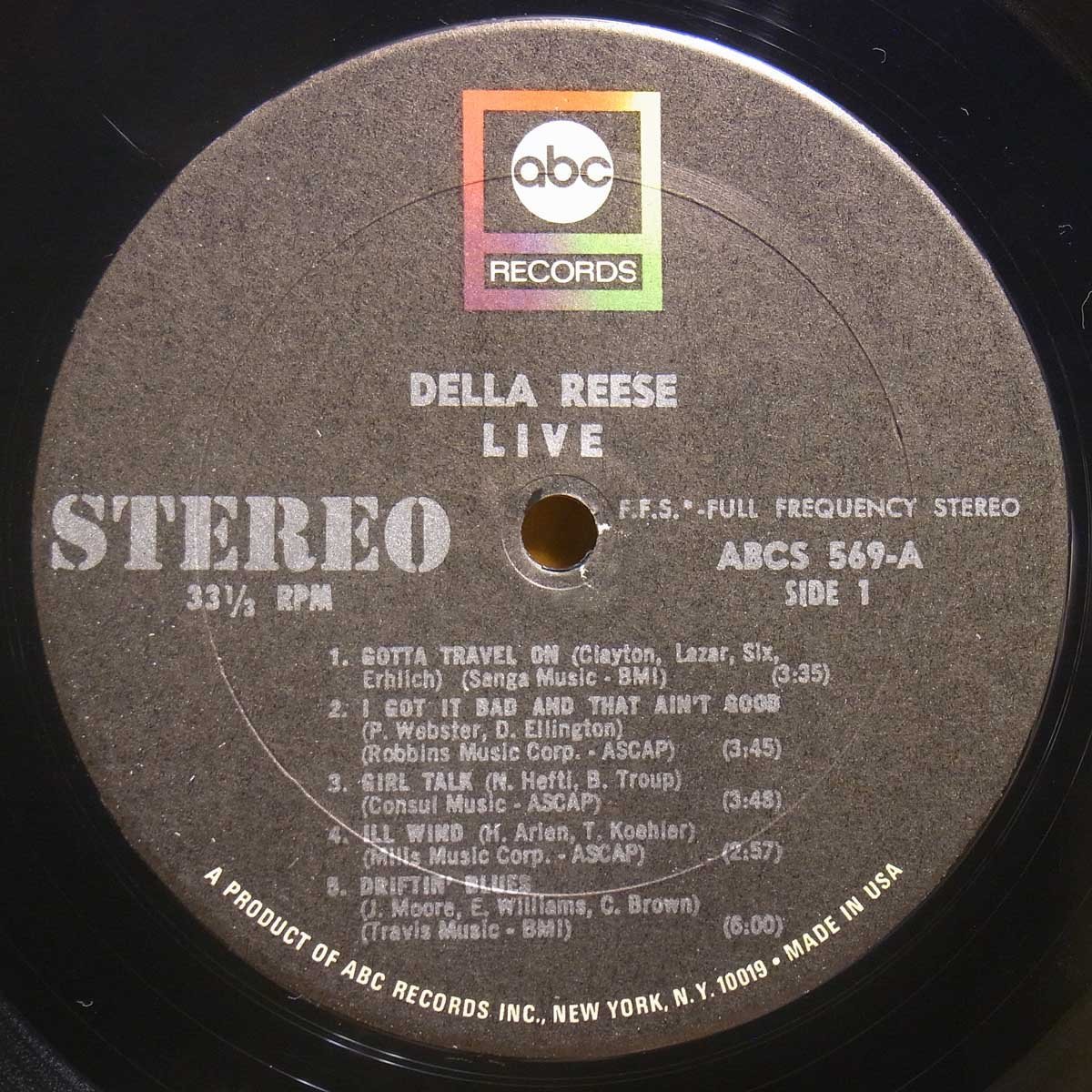 ◎名盤!美盤!Shelly Manne/Ray Brown★Della Reese『Live』USオリジLP! #60712_画像3