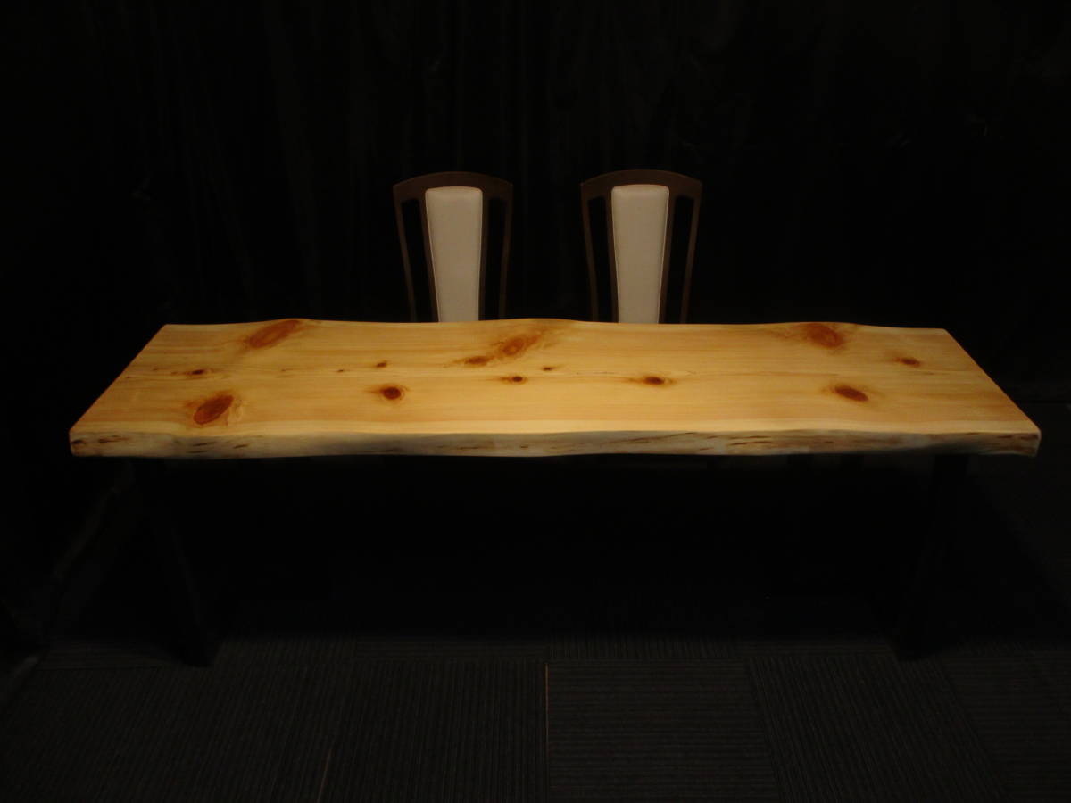 #883■　桧　ひのき　テーブル　カウンター　ベンチ　一枚板　棚　ローテーブル 　ダイニング　 天板 　無垢　一枚板