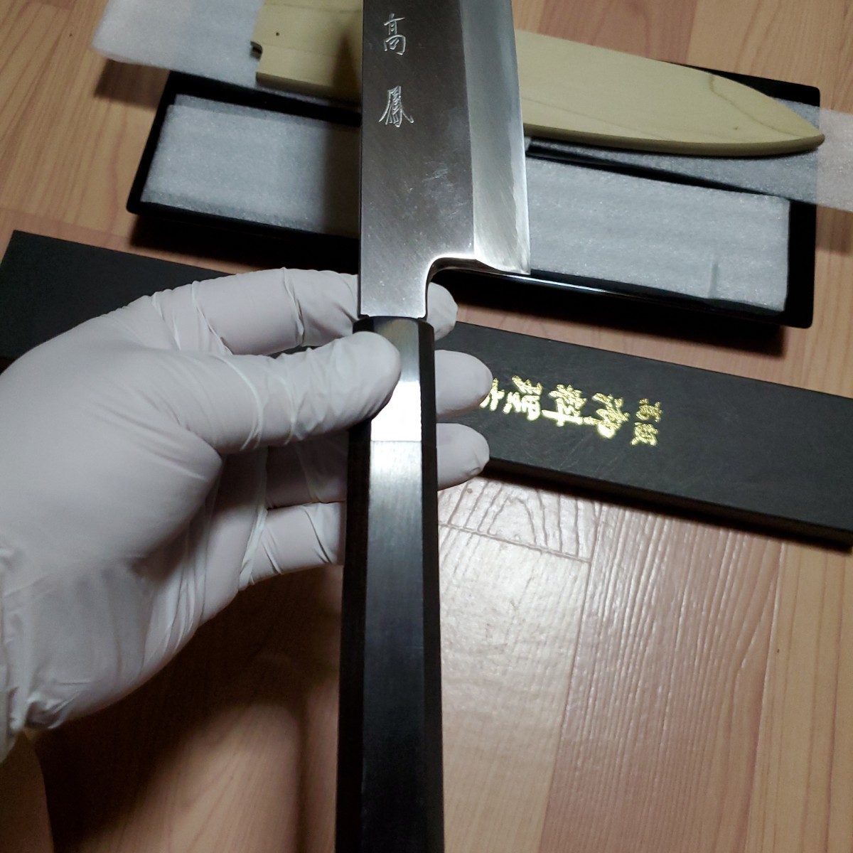 新品未使用 高鳳 和牛刀(270) 銀三 黒檀柄鞘付き | huskerheisman.com