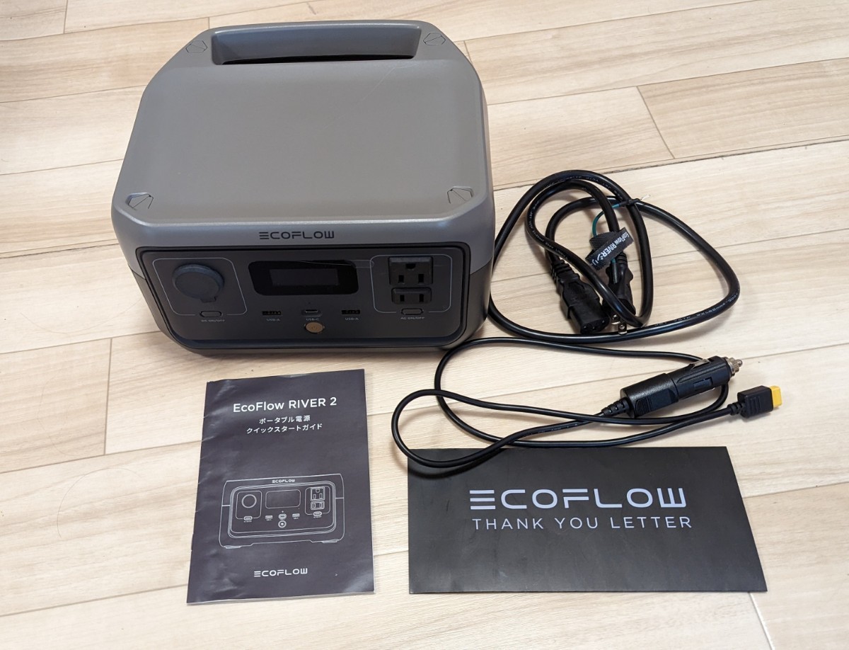 超美品！EcoFlow ポータブル電源 RIVER 6倍長寿命 256Wh容量