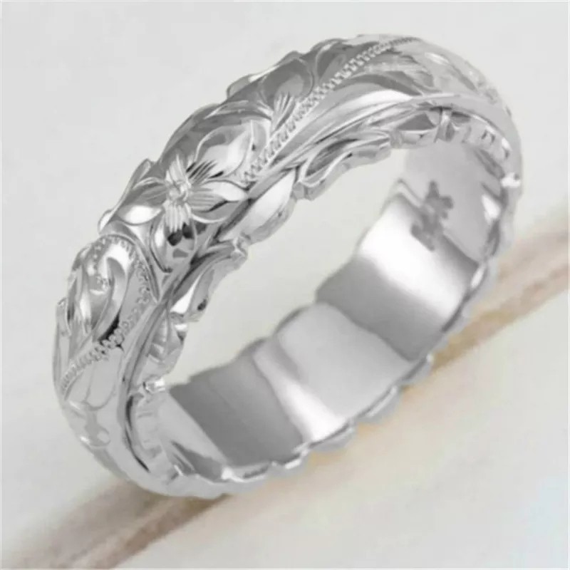 22 number Hawaiian jewelry ring unisex pairing simple silver 