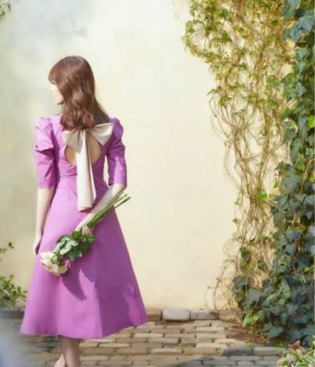 her lip to Back Ribbon Midi Dress|Yahoo!フリマ(旧PayPay her lip to Back Ribbon Midi Dress|Yahoo!フリマ(旧PayPay