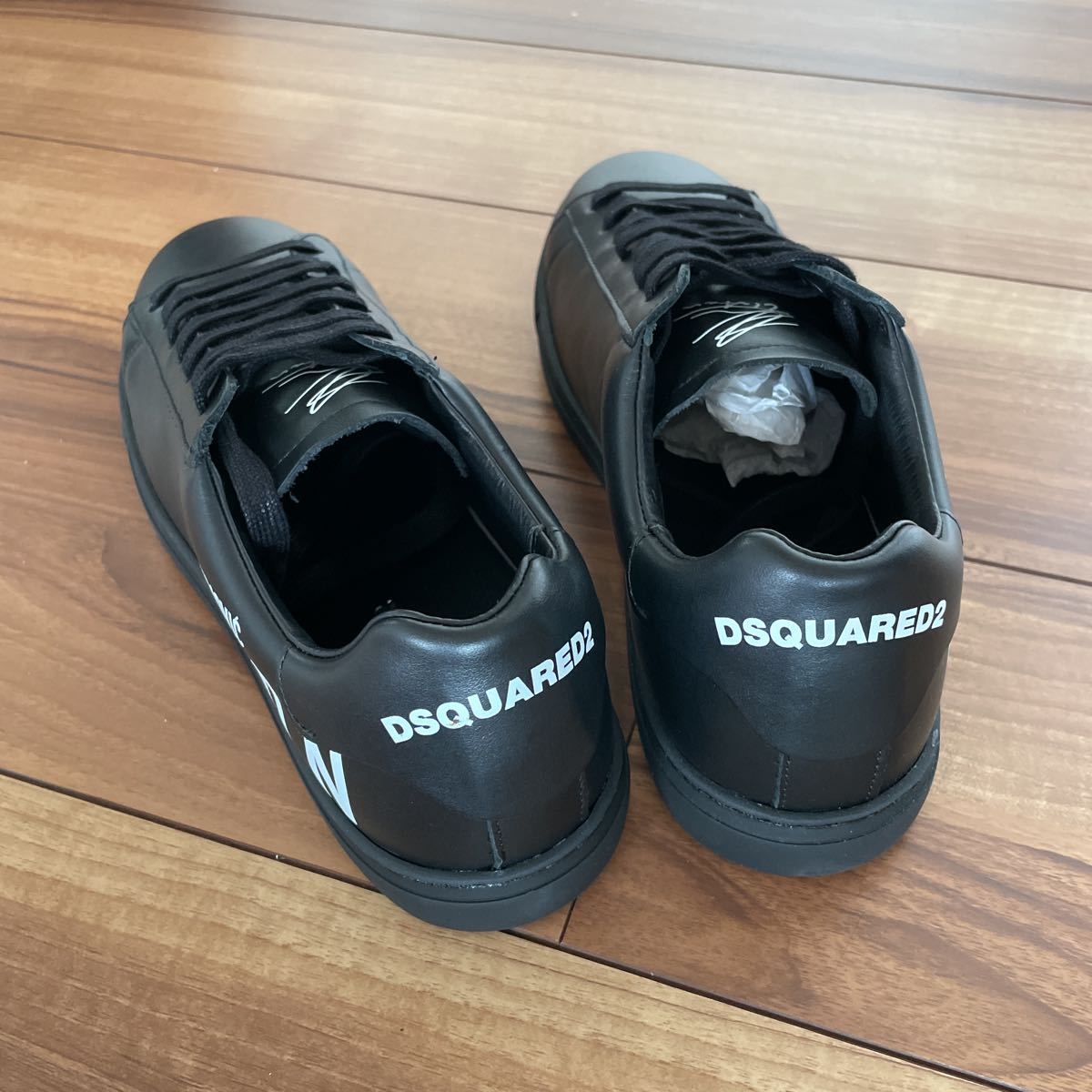 正規品 未使用 黒 26cm 41 DSQUARED2 ICON Ibra コラボ スニーカー