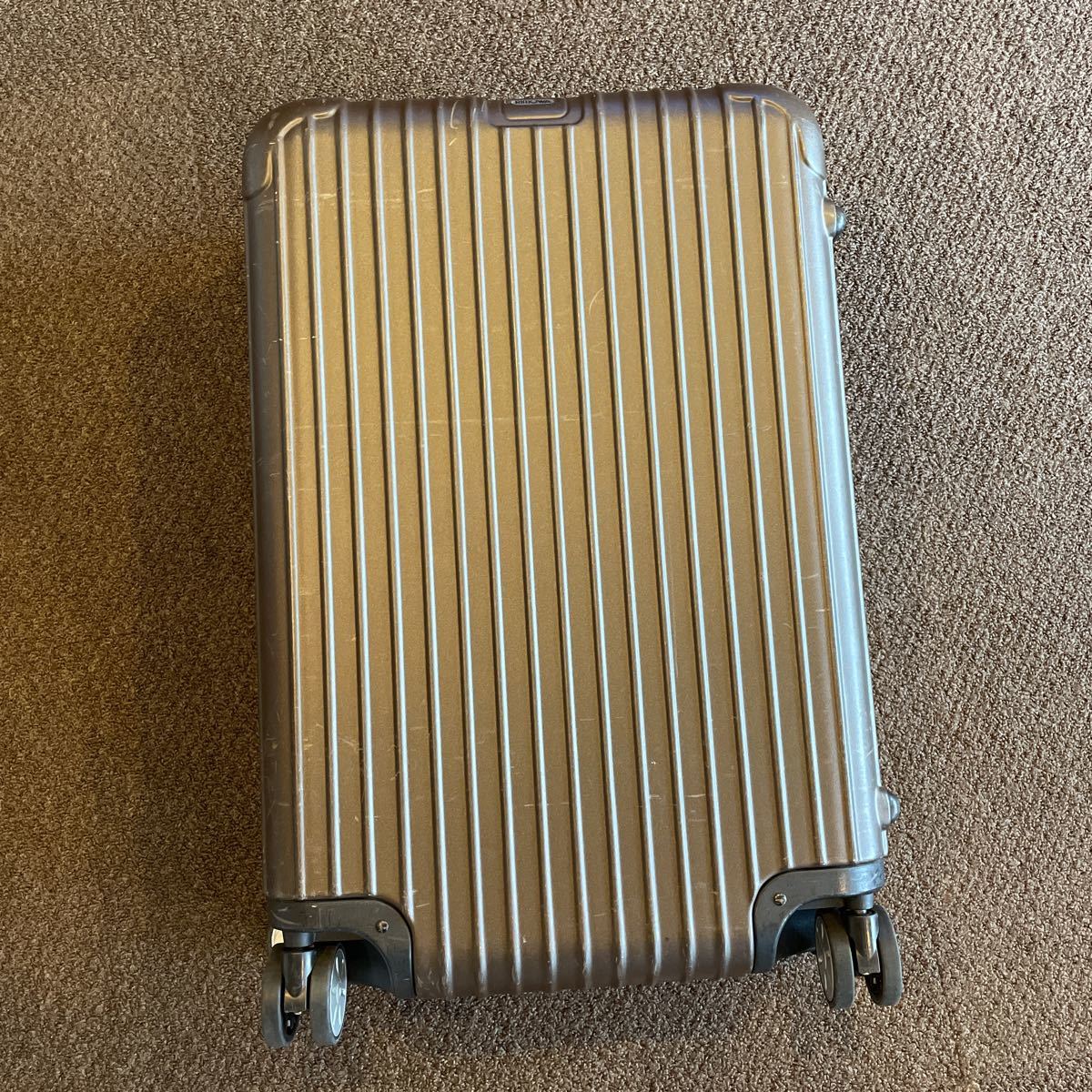 中古 ブラウン 58L RIMOWAリモワ サルサ デラックス SALSA DELUXE キャリーバック スーツケース マット 茶 リモア TSA有 #19 ZERO ゼロハリ_画像1