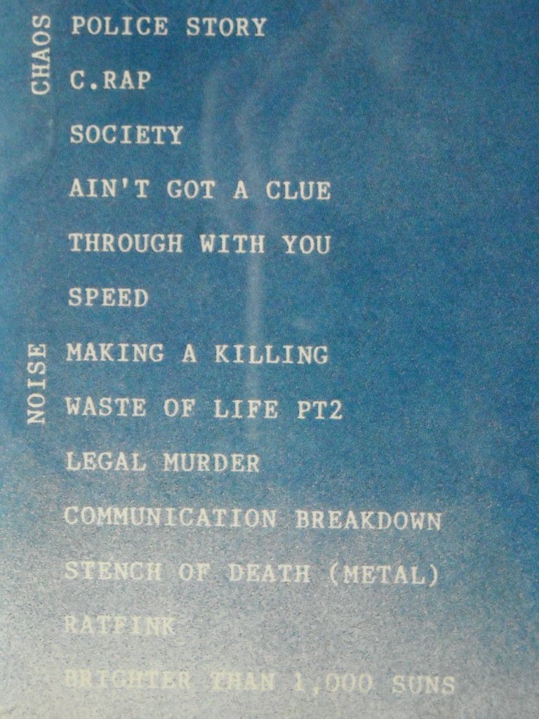 CD/splitカオスUK/RAW NOISE/MAKING A KILLING/’80’90年代UKハードコアパンクHARDCORE PUNK/CHAOS UK_画像2