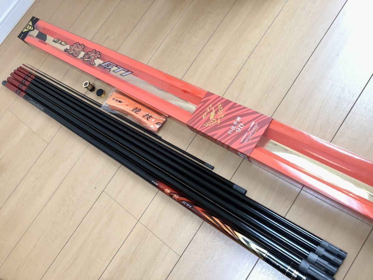 がまかつ がま鮎 競技 GTI 引抜早瀬 9.0m 美品 - フィッシング がまかつ がま鮎 競技 GTI 引抜早瀬 9.0m 美品 - フィッシング