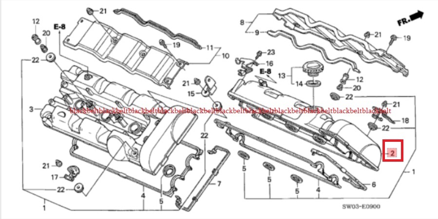 【ホンダ純正パーツ】NSX NA1 NA2 カバーCOMP.,フロントシリンダーヘッド 12310-PR7-J00 希少在庫　未使用_画像1