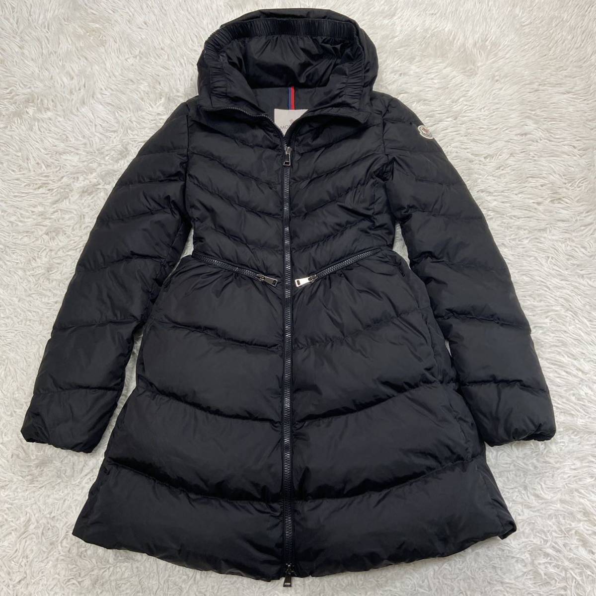 新発売】 MONCLER MIRIELON ダウンロングコート レディース ブラック S