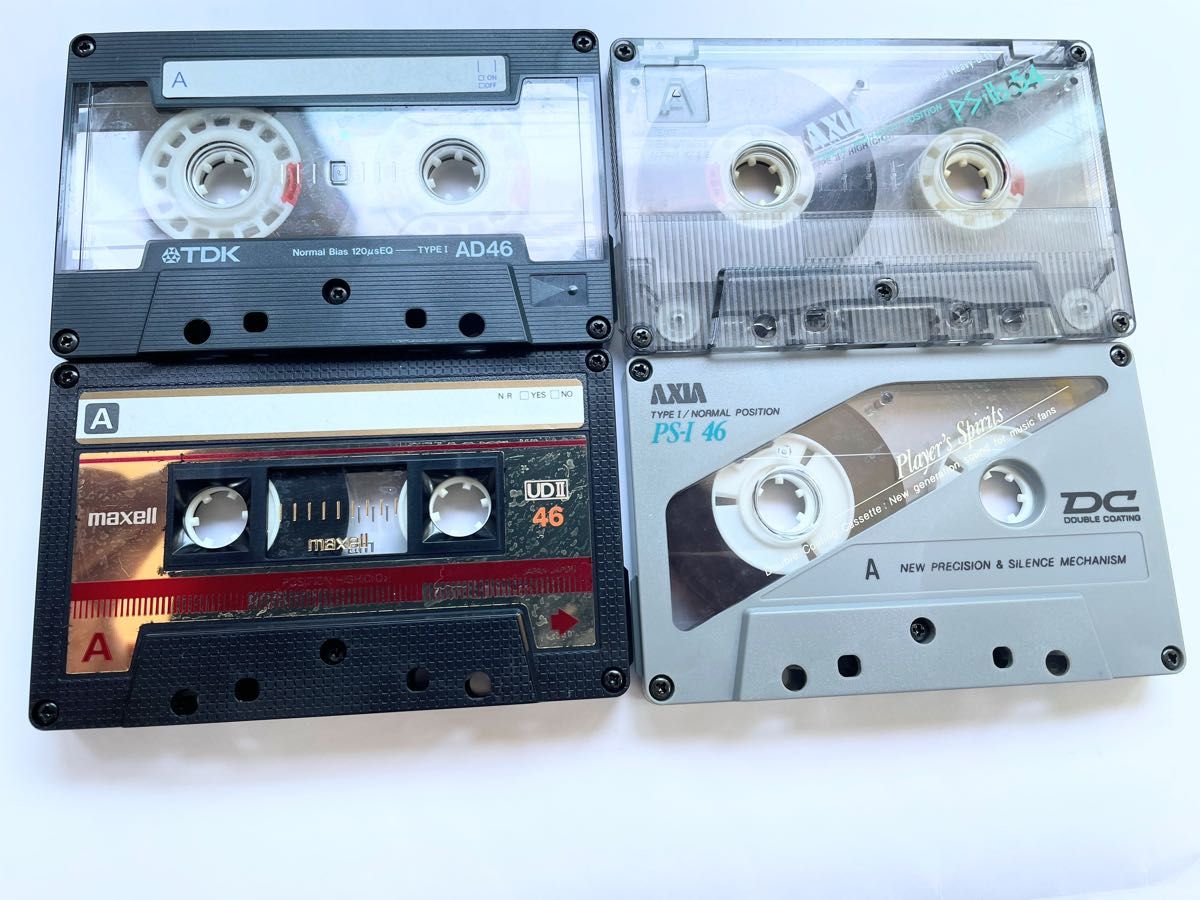 カセットテープ、ハイポジションテープなどまとめて4本セット　匿名配送