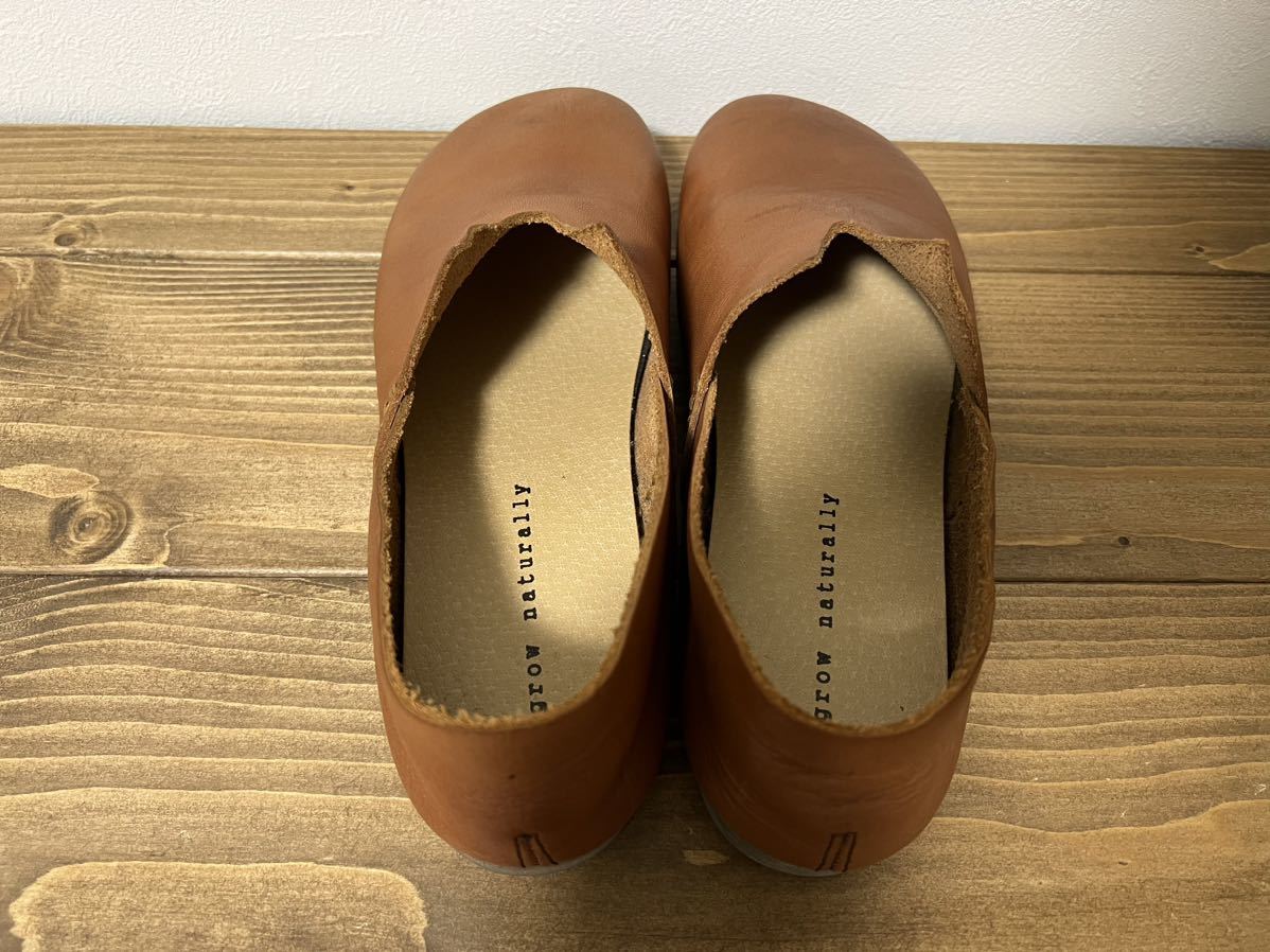 もったいない 定価¥17,380 未使用 栃木レザー レディース 革靴 茶 ブラウン 23.5cm_画像4