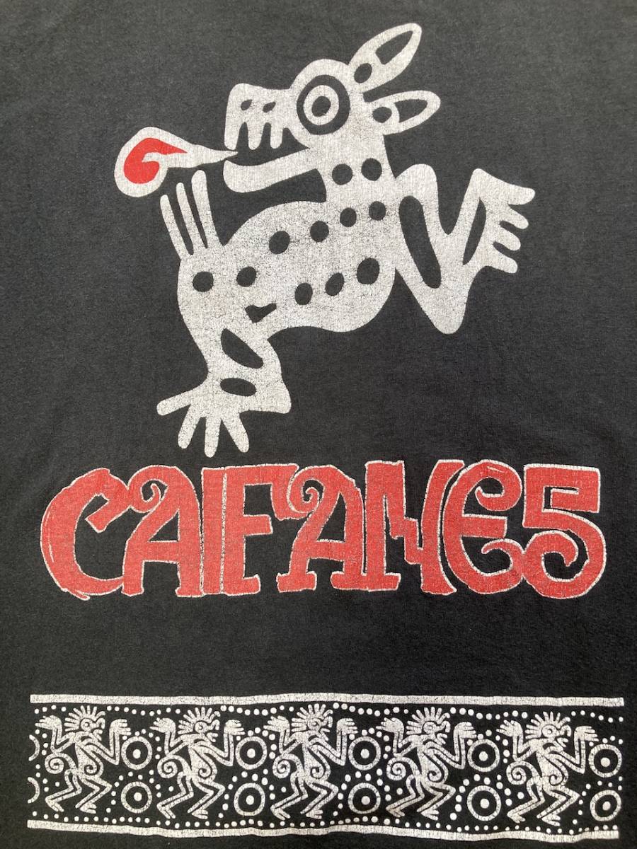 ★レア 90s ビンテージ CAIFANES カイファネス Tシャツ USA製 XL バンドTシャツ ロックTシャツ フェード エイジング フルーツオブザルームの画像7