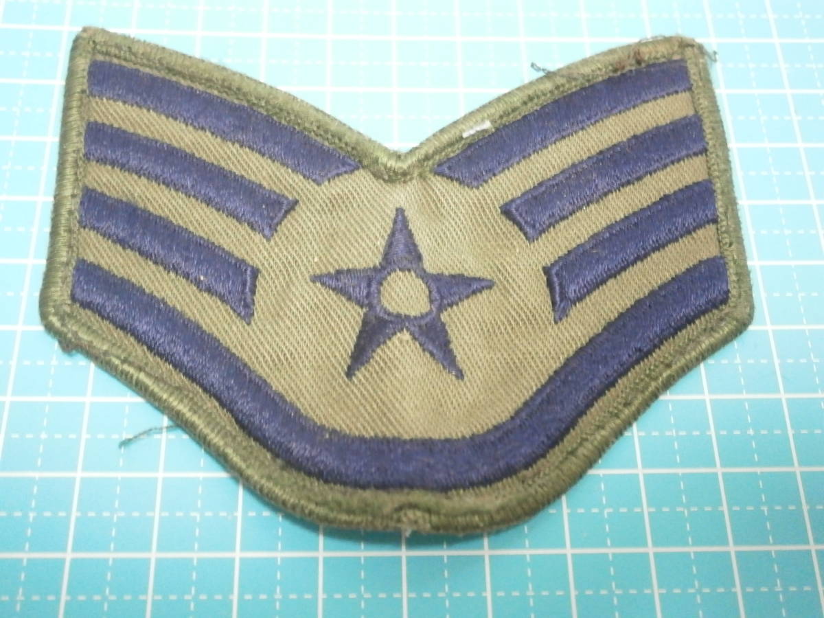 ☆2103 USAF 中古 アメリカ空軍 階級章 サブデュード パッチ 軍曹（Staff Sergeant）_画像2