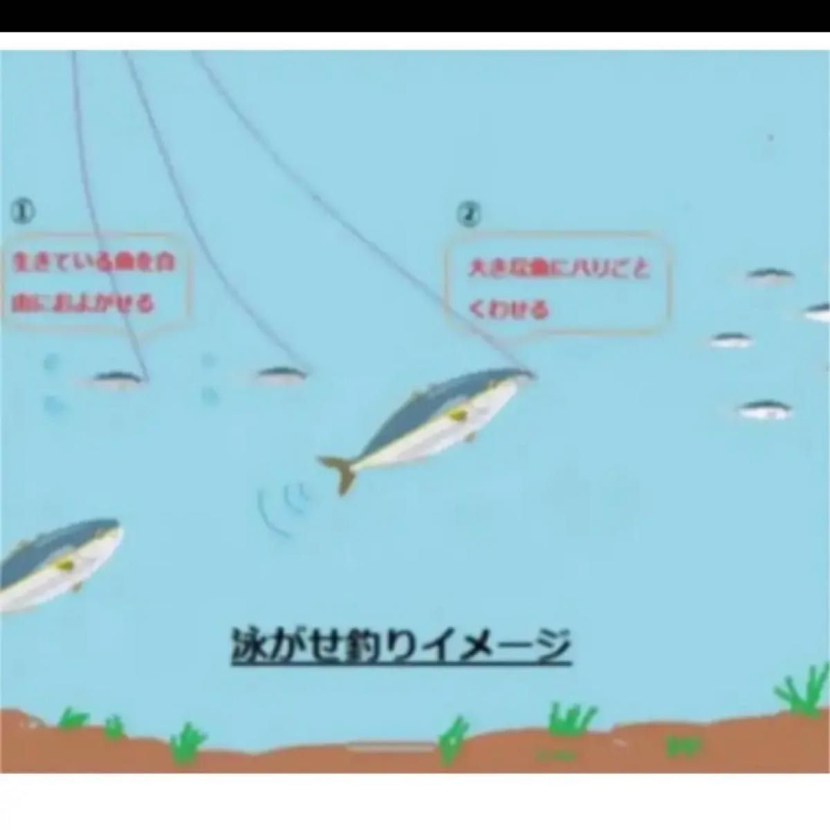 大物用泳がせ仕掛け☆一発飲ませ針☆10本セット☆孫針と親針一緒に飲ませます。青物、根魚、ヒラメなど釣れています。