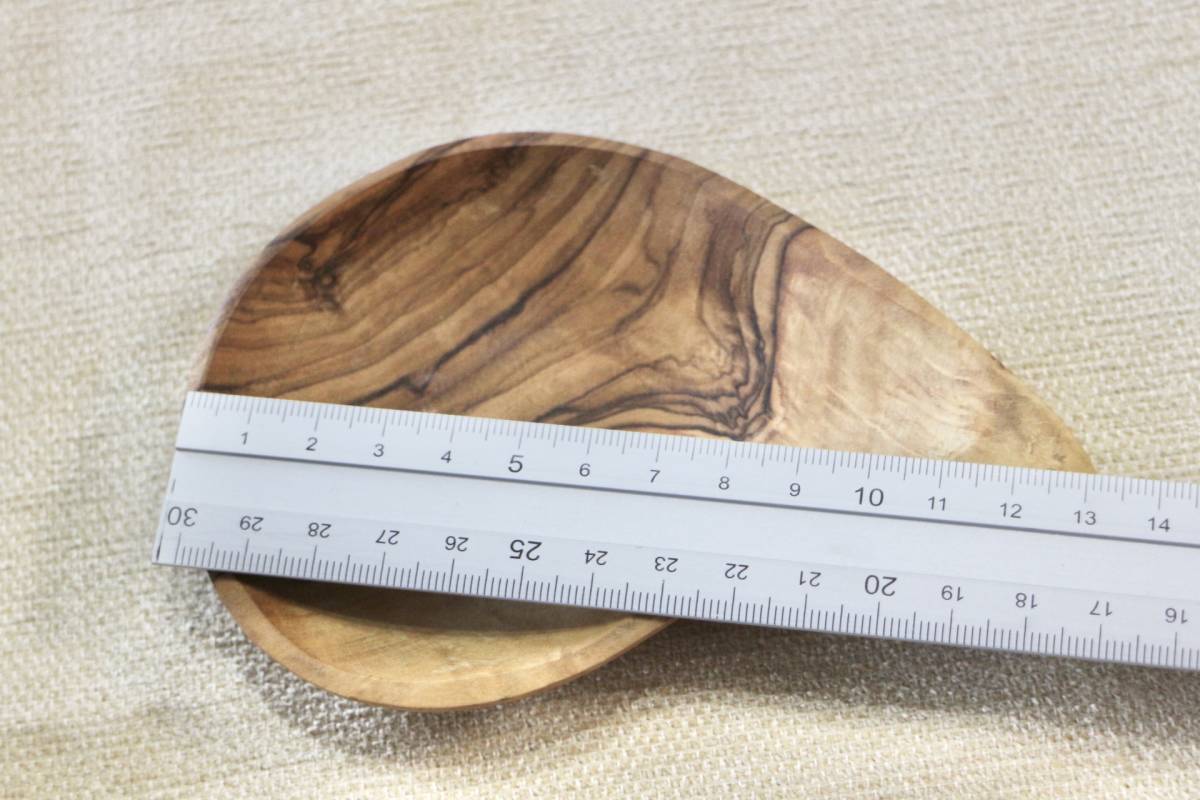 未使用オリーブウッド ミニボウル2個 木製小皿器うつわウッドボウル小鉢オリーブ製_画像6