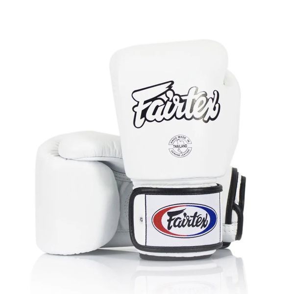新品 Fairtex フェアテックス 本革性 レザー グローブ BGV1 ホワイト 10oz ムエイタイ ボクシング キックボクシング MMA 格闘技 Gloves