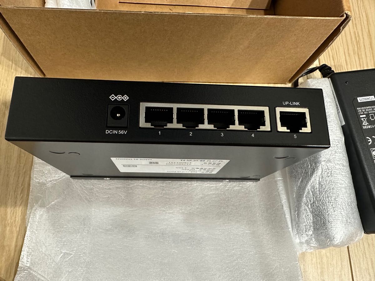 saxa サクサ 給電HUB SH005 PoEハブ 5port