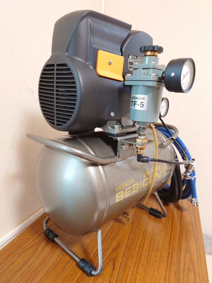 日立スーパーオイルフリーベビコン レギュレーター付き 0 2LE-8T 日立スーパーオイルフリーベビコン レギュレーター付き 0 2LE-8T