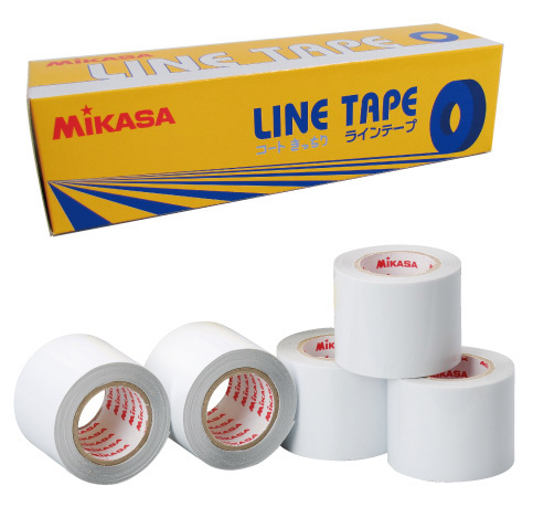 ミカサ [LINETAPE/ラインテープ/伸びないタイプ] PP-50-W ホワイト 5cm幅×20ｍ×5巻入_画像2