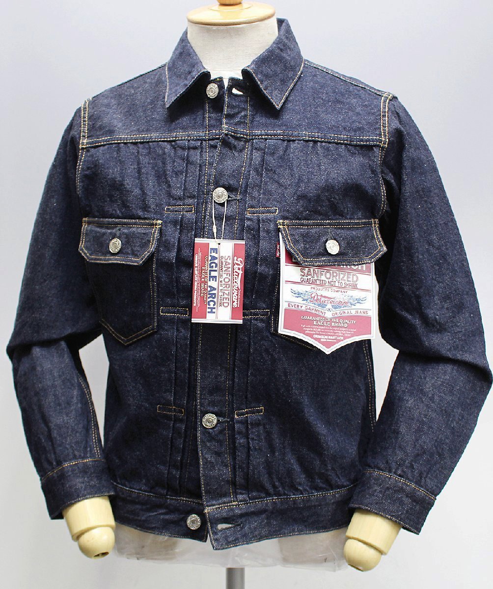 Deluxeware (デラックスウエア) DX4017...2ND DENIM JACKET / セカンド デニムジャケット 未使用品 size 38(M) / ジージャン_画像2