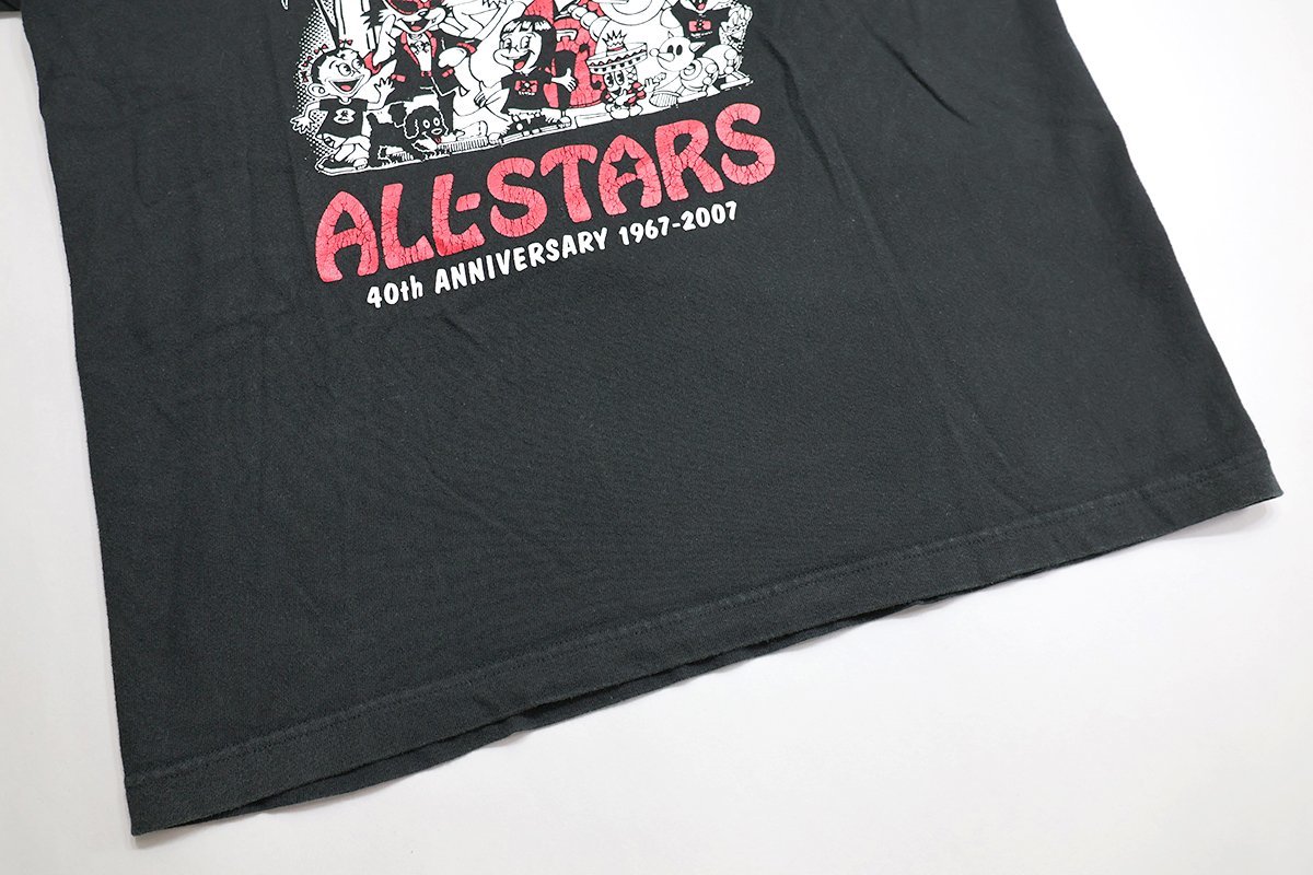 CREAM SODA (クリームソーダ) 40TH ANNIV. ALL-STARS TEE / 40周年 オールスター クルーネックTシャツ ブラック size M / ピンクドラゴン_画像5