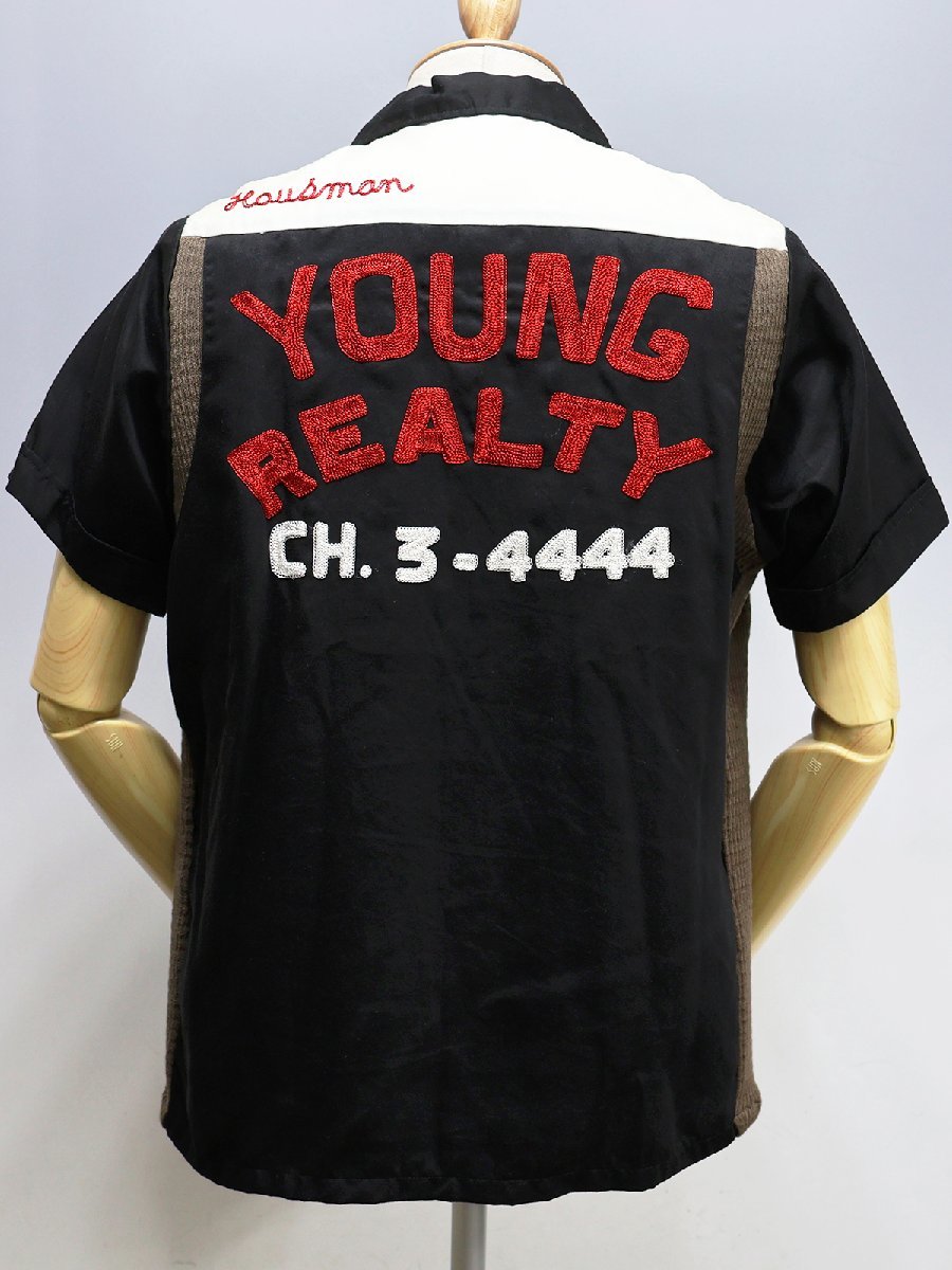 うのにもお得な size ブラック REALTY” “YOUNG ボーリングシャツ