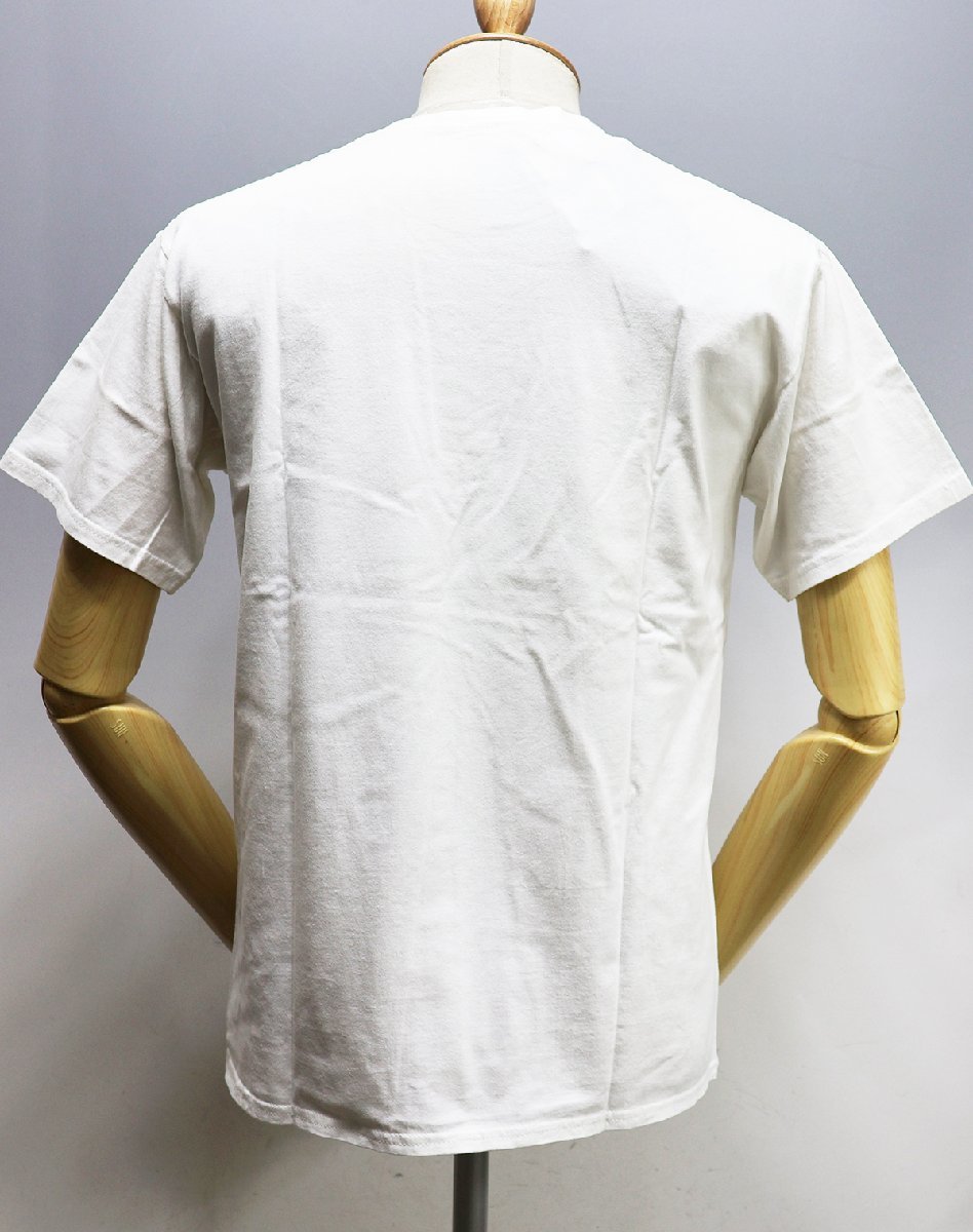 HOUSTON (ヒューストン) MILITARY TEE / クルーネック ミリタリーTシャツ “USMC” #20852 美品 ホワイト size M_画像3