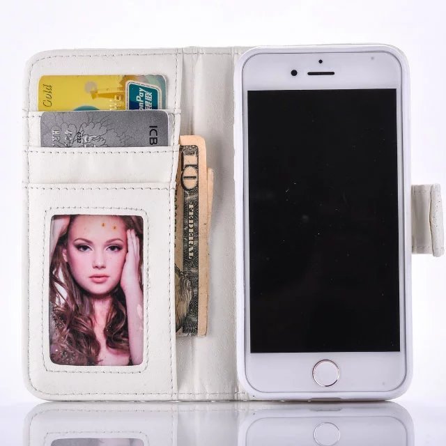 iphone6 レザーケース iPhone6s キルティングケース アイフォン6/6s ケース 手帳型 A ホワイト_画像4