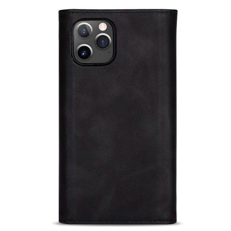 2020 model iPhone12 mini leather case iPhone 12 mini shoulder case iPhone 12 Mini case with strap . card storage notebook type black 
