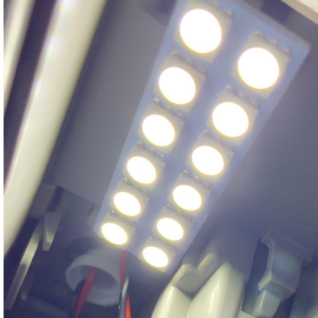 スズキ ソリオ MA15S 前期 LED ルームランプセット 室内灯 車内灯 基盤タイプ 純正球交換用 爆光 ホワイト 2個セット_画像4