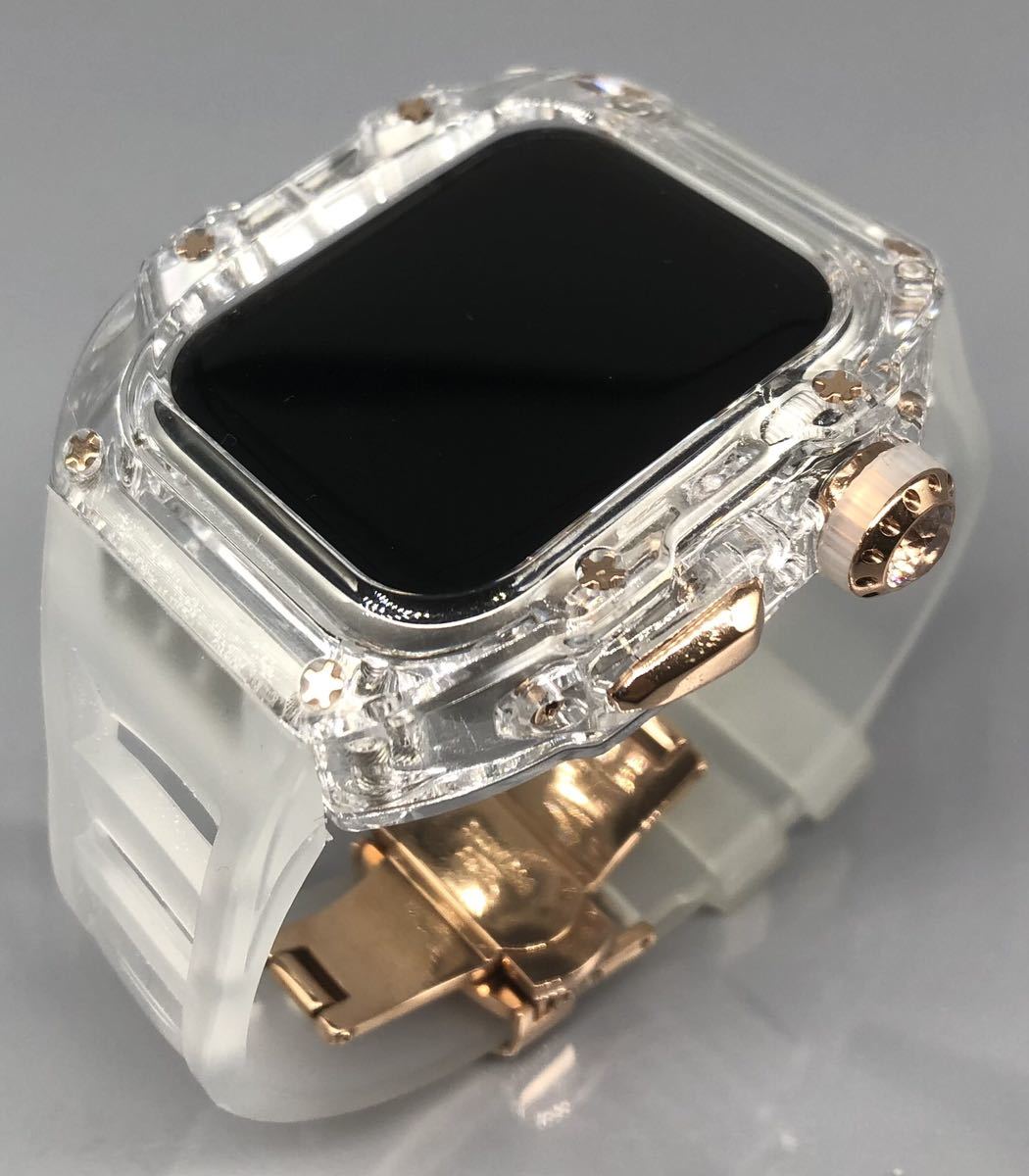 60％OFF】 zc 45mm 44mm ケース クリア Watch カバー Apple ラバー