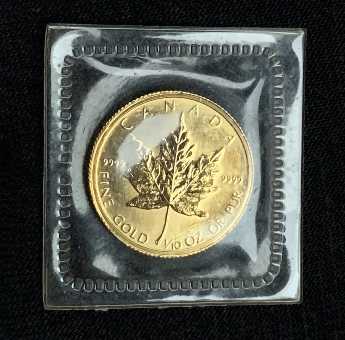 メイプルリーフ 金貨 1986年ミレニアム 1/10oz カナダ 純金 K24 コイン