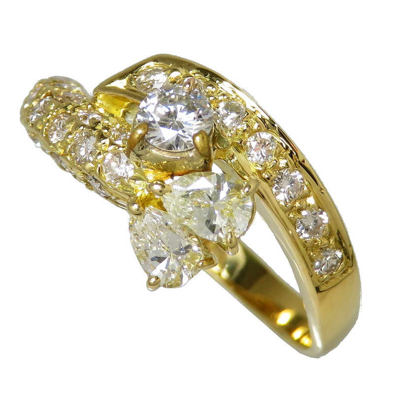 16.5号 ダイヤモンド 計1.17ct リング・指輪 K18ゴールド 5.1g 16.5号 ダイヤモンド 計1.17ct リング・指輪 K18ゴールド 5.1g
