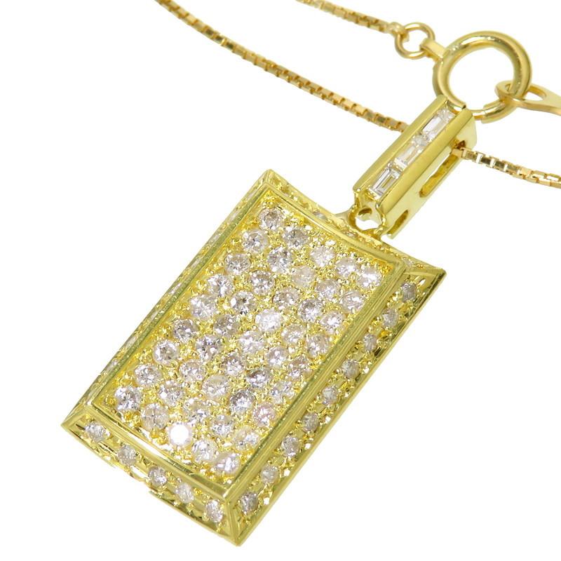 新作からSALEアイテム等お得な商品満載 K18ゴールド ネックレス 計1.00ct ダイヤモンド 5.3g レディース 40cm イエローゴールド 新作からSALEアイテム等お得な商品満載 K18ゴールド ネックレス 計1.00ct ダイヤモンド 5.3g レディース 40cm イエローゴールド