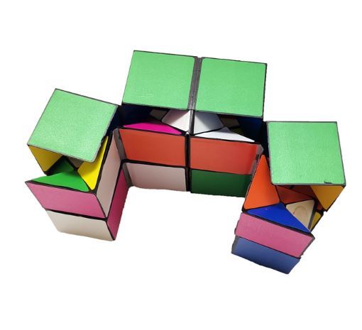  child . man therefore. . structure ..DIY Cube, magic. -stroke less cancellation Cube [ box less .]