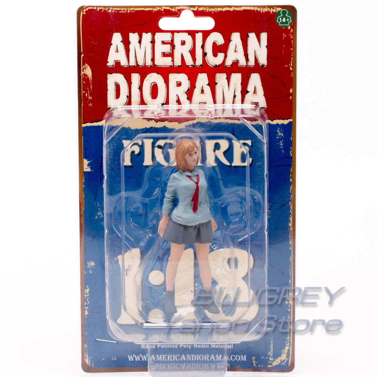 アメリカン ジオラマ 1/18 フィギア カーミート 1 女性 American Diorama 1/18 Figures Car Meet 1の画像1