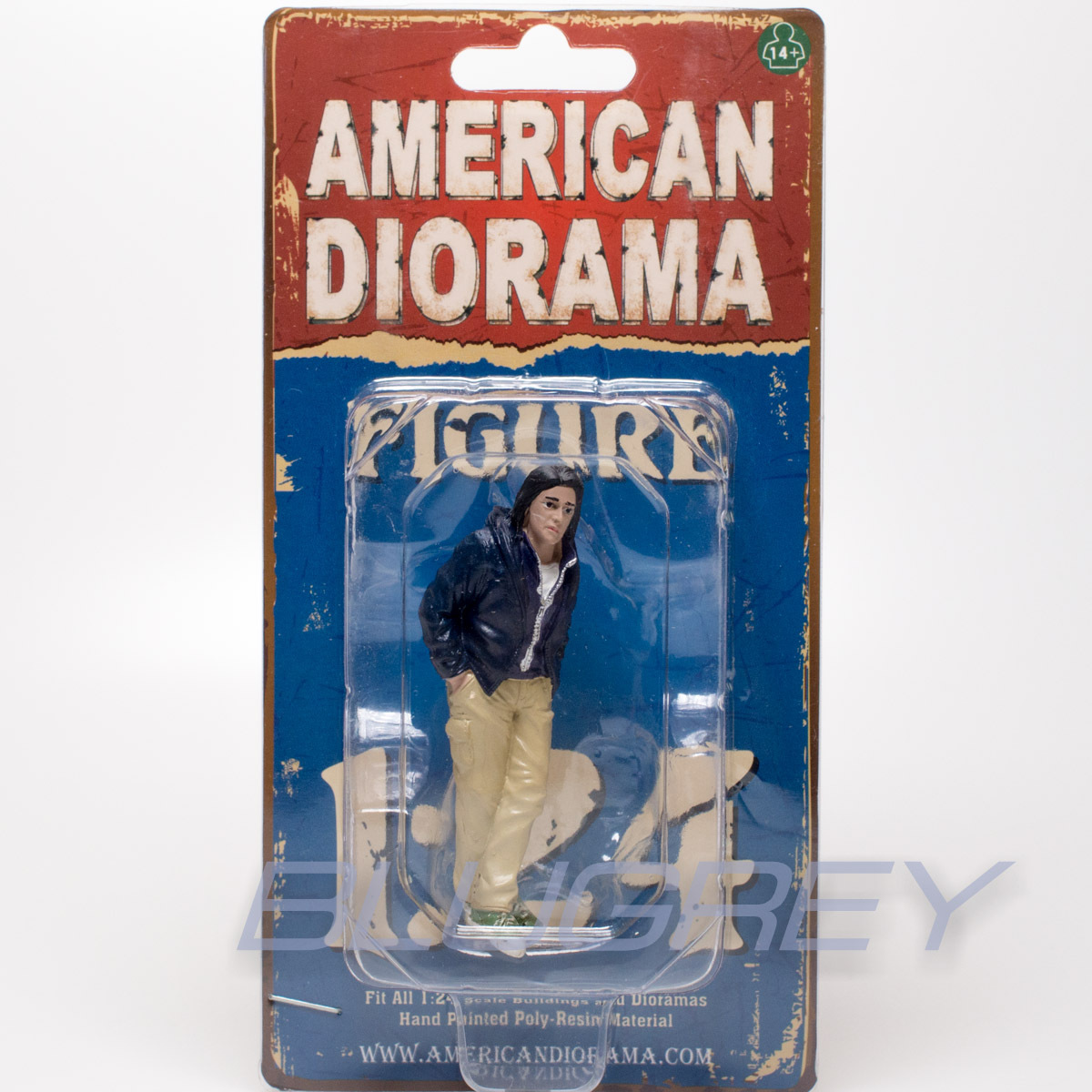 アメリカン ジオラマ 1/24 フィギア ストリート レーシング クルー 3 American Diorama Figure Street Racing Crew Figure III_画像1