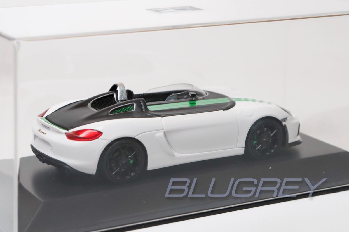 ディーラーモデル 1/43 ポルシェ ボクスター ベルクスパイダー ホワイト Porsche Boxster Bergspyder 限定2000台 ミニカー_画像3