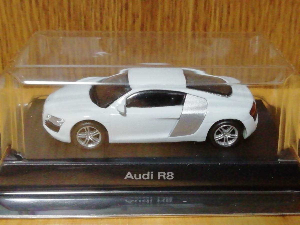 京商 1/64スケール アウディ ミニカーコレクション2　Audi R8 ホワイト　ブリスター未開封品 未使用 KYOSHO_画像2