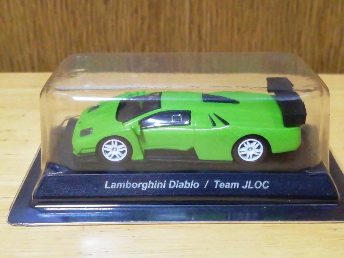 京商 1/64 ランボルギーニ6 LAMBORGHINI Diablo Team JLOC　ディアブロ　グリーン　ブリスター未開封品_画像2