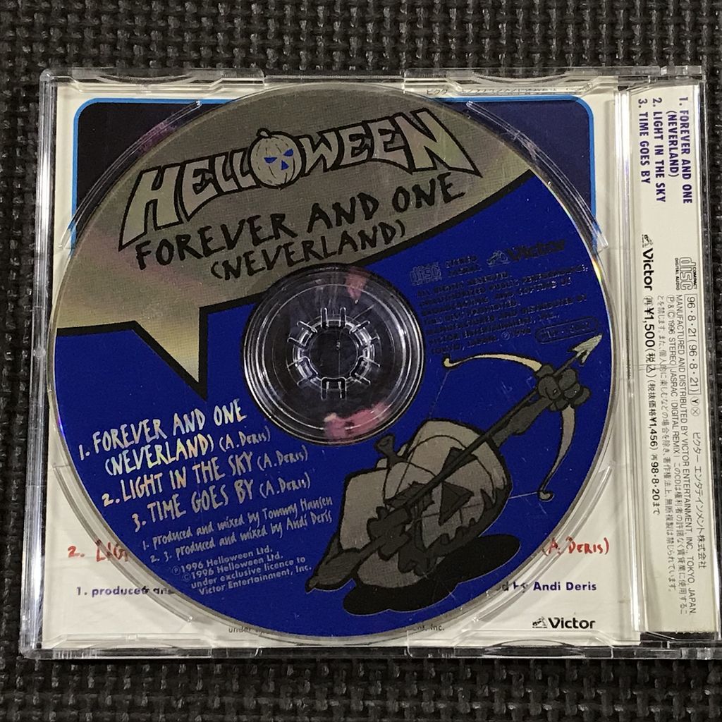 ハロウィン HELLOWEEN FOREVER AND ONE (NEVERLAND)　CDシングル_画像2