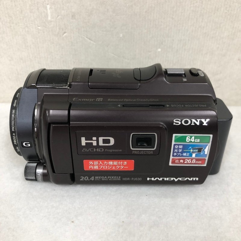 230502SK190001 【ジャンク品】 SONY ソニー デジタルHDビデオカメラレコーダー Exmor R HDR-PJ630Vの画像2