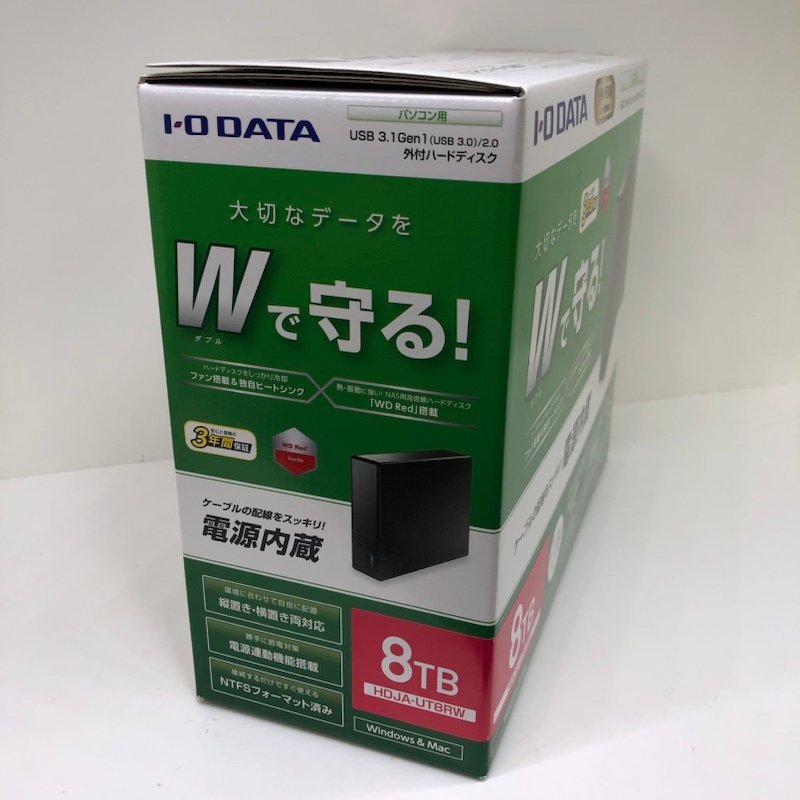 230329SK300288 【未開封】IO DATA HDJA-UT8RW 8TB アイ・オー・データ機器 3.5インチ USB3.0 外付けHDD 