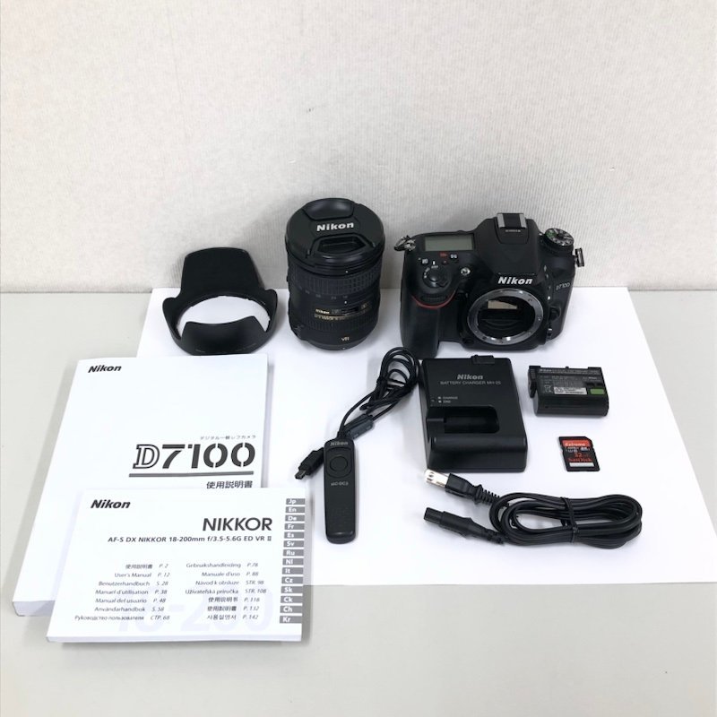 230622PT050073 Nikon ニコン 一眼レフカメラ D7100 18-200 VR II
