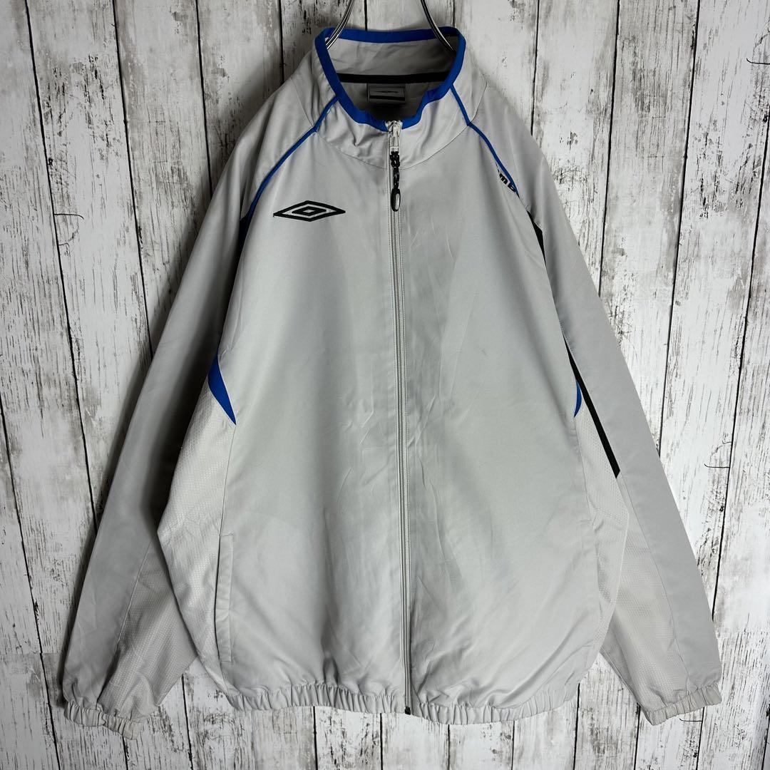 00s【UMBRO】アンブロ y2k ブルゾン ジャケット XL 刺繍ロゴ 古着