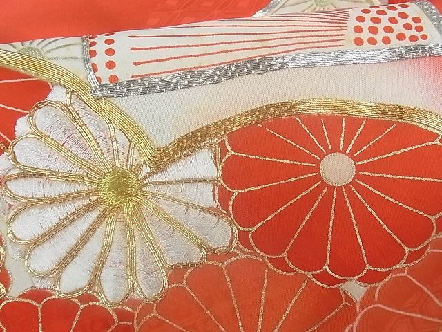 楽天最安値に挑戦】【楽天最安値に挑戦】美品 豪華振袖 金駒刺繍