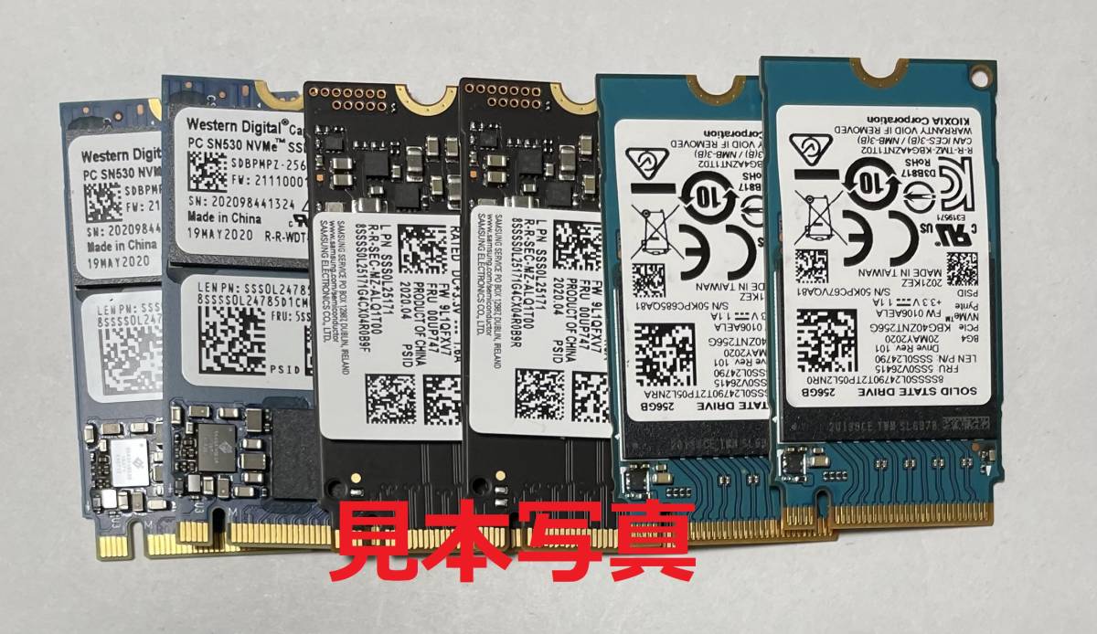未使用各社256GB SSD 2242仕様6枚まとめてPCIe M.2 2242 SSD JChere雅虎拍卖代购